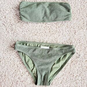 Michael Kors Olive Green Bikini Set